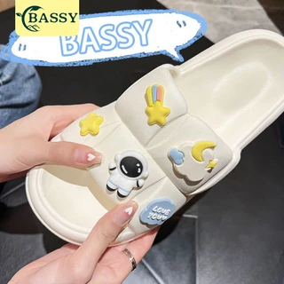 BASSY Sandal Wanita Jelly Anti Licin & Empuk Sandal Slip On Santai/Kamar Mandi HSN109