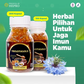 TRIGONA GOLD HABBATUSSAUDA 100 dan 200 Kapsul - Minyak Habbatussauda Asli Suplemen Daya Tahan Tubuh