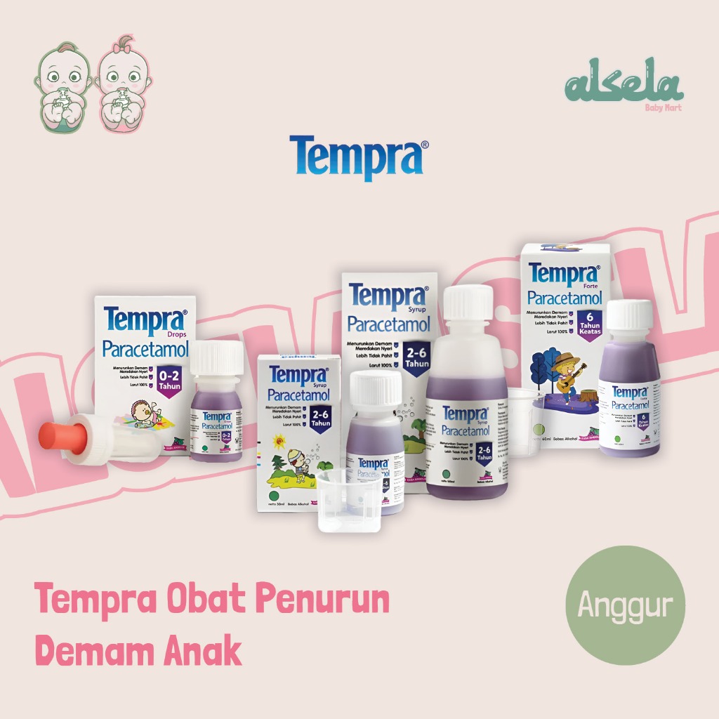 Jual Tempra Drops Syrup Forte 15ml 30ml 60ml 100ml Paracetamol Obat ...