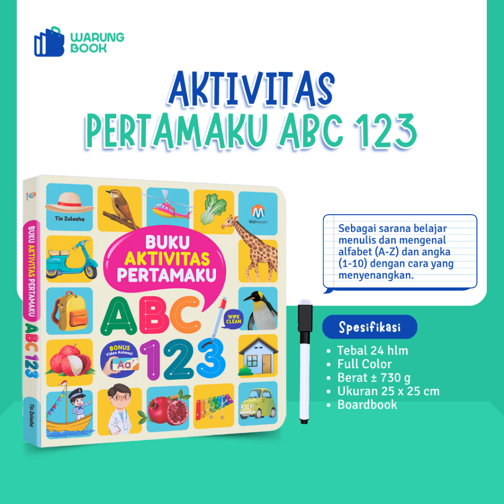 Jual buku Aktivitas Pertamaku ABC 123 anak 1 2 3 tahun 100 kata ...