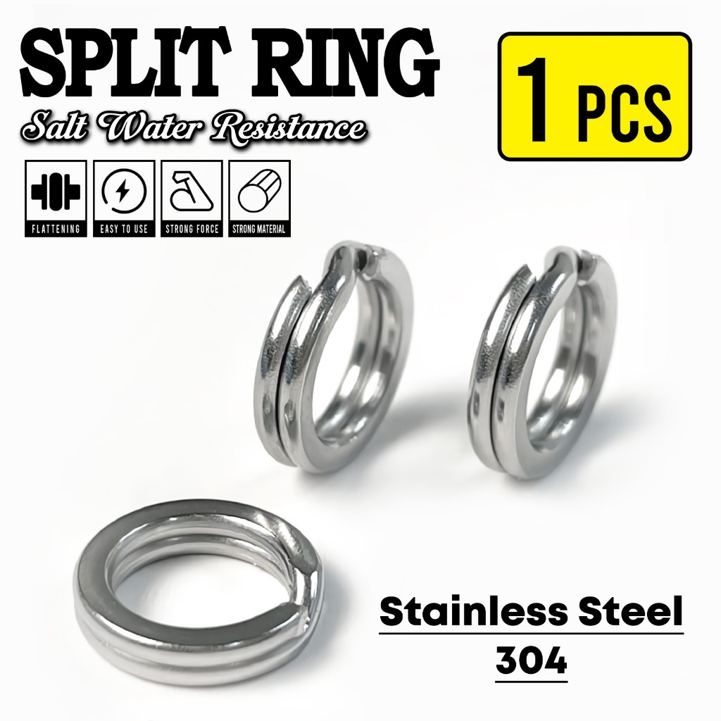 Jual Split Ring Stainless Steel 304 ( Salt Water Resistance ) Premium ...