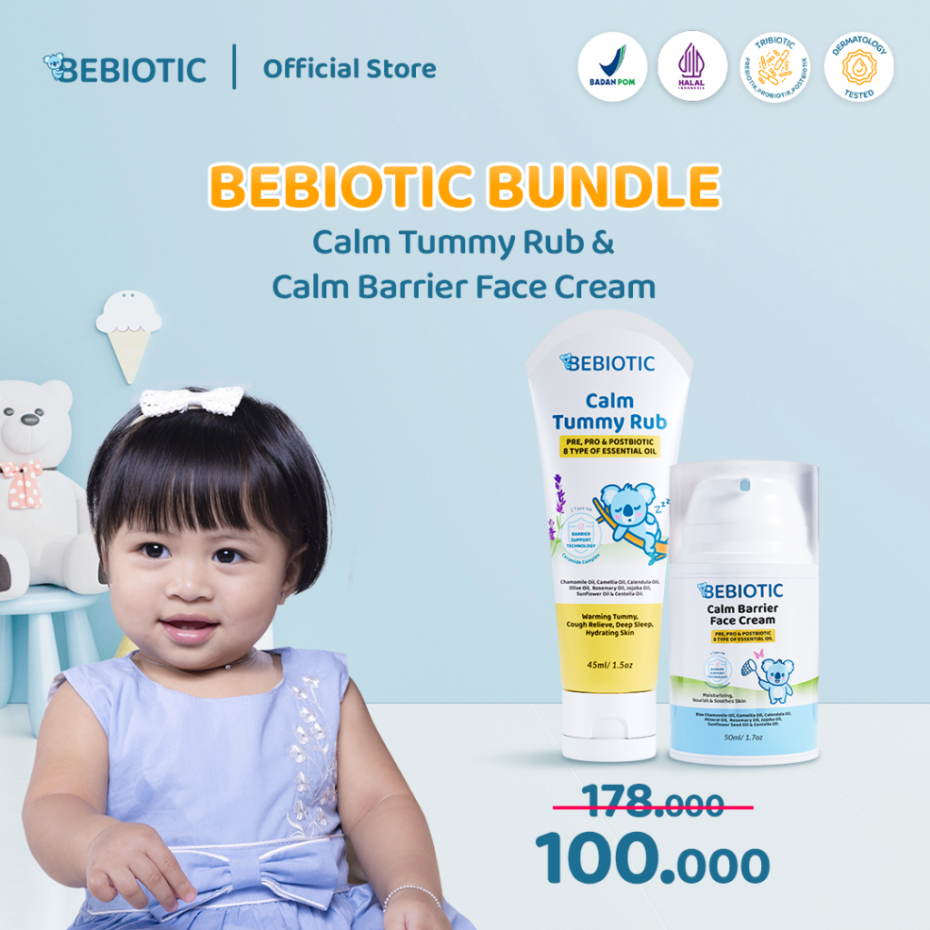 Jual Bebiotic Bundle Calm Tummy Rub & Calm Barrier Face Cream | Shopee ...