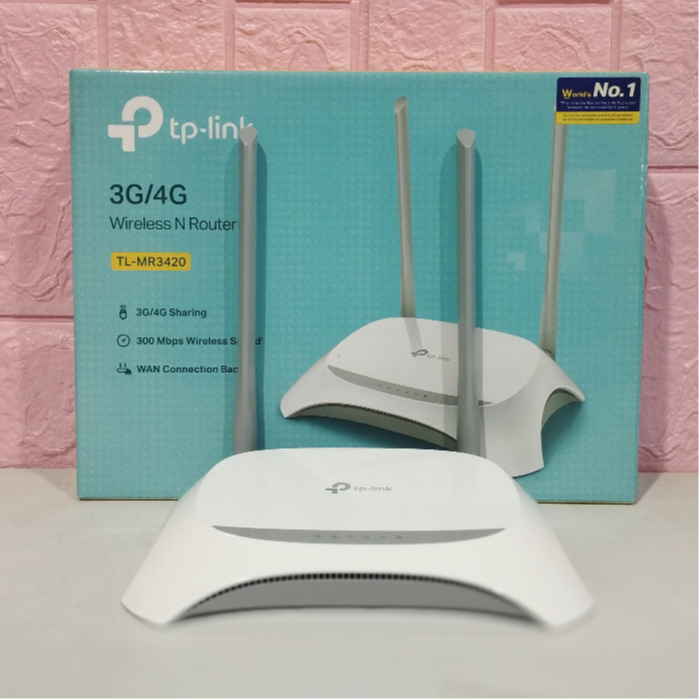 Jual TP LINK TP-LINK TL-MR3420 Router 2 Dua Antena 3G/4G | Shopee Indonesia