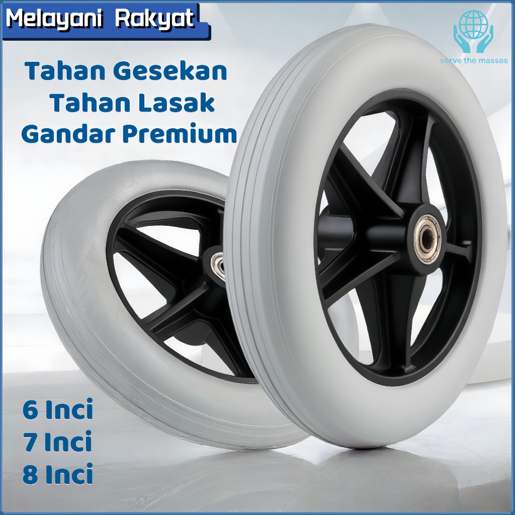 Jual 6 inch/7 inch/8 inchRoda Bagian Depan Kursi Roda / Roda Kursi Roda ...