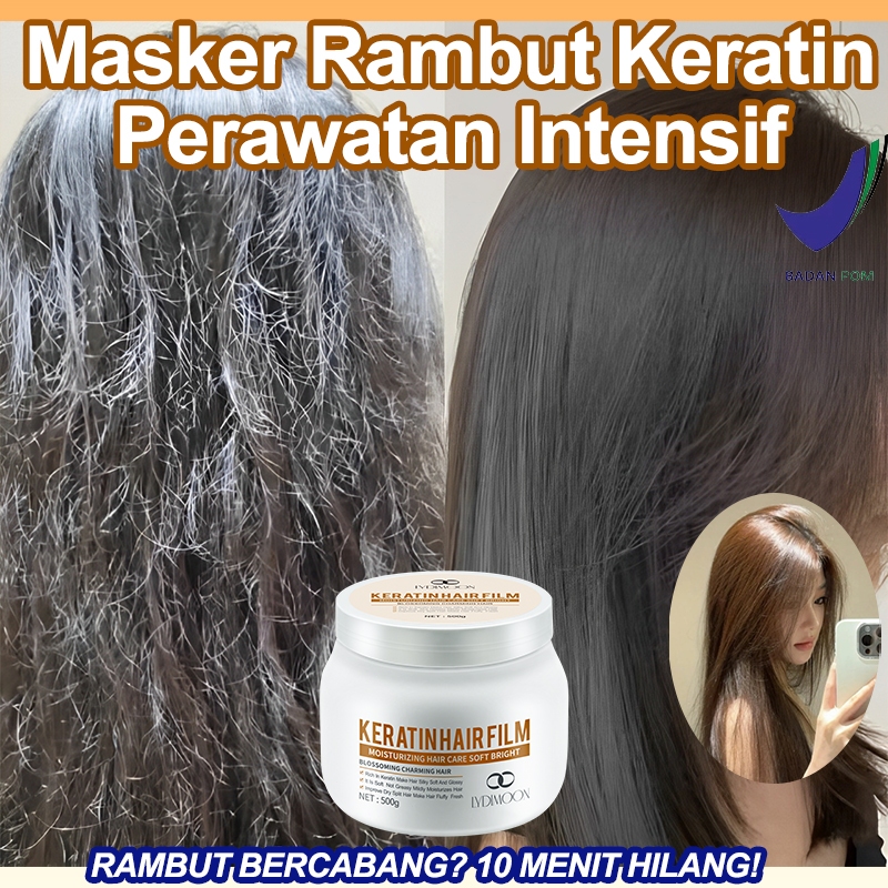 Jual LYDIMOON Masker rambut Keratin Treatmen 500g Menutrisi Batang ...