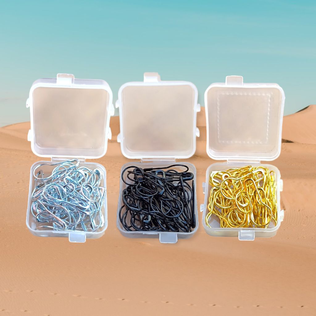 Jual Peniti BOHLAM / LABU Anti Nyangkut Isi -+35 Pcs Warna Hitam Silver ...