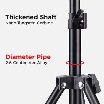 Istarfi Tripod Tripot 2M 2.1M Phone Holder Hp Universal Tripod Stand Untuk Ringlight