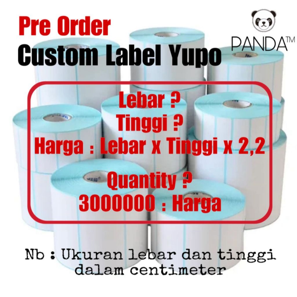 Jual Pre-Order Custom Label Yupo | Shopee Indonesia