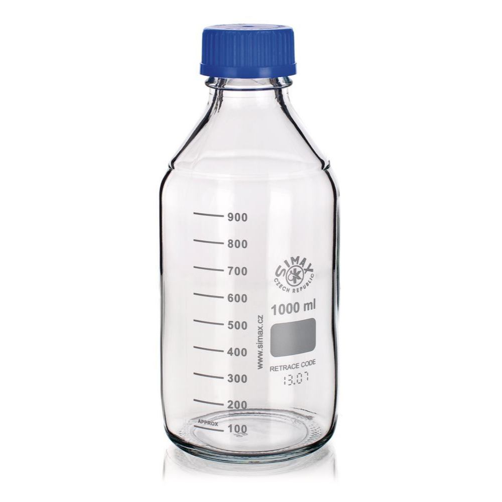 Jual Lab Botol 500 ML Laboratory Bottle clear SIMAX botol sample media ...