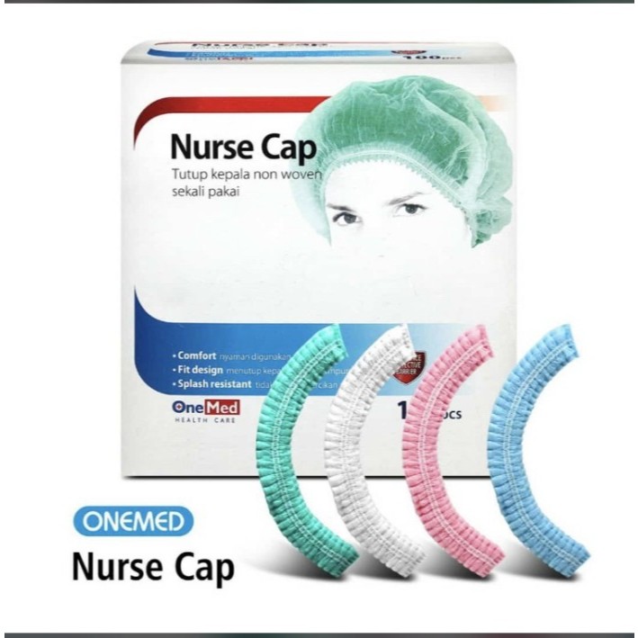 Jual Nurse Cap Onemed / Hair Cap/ TOPI DOKTER SATUAN warna hijau ...