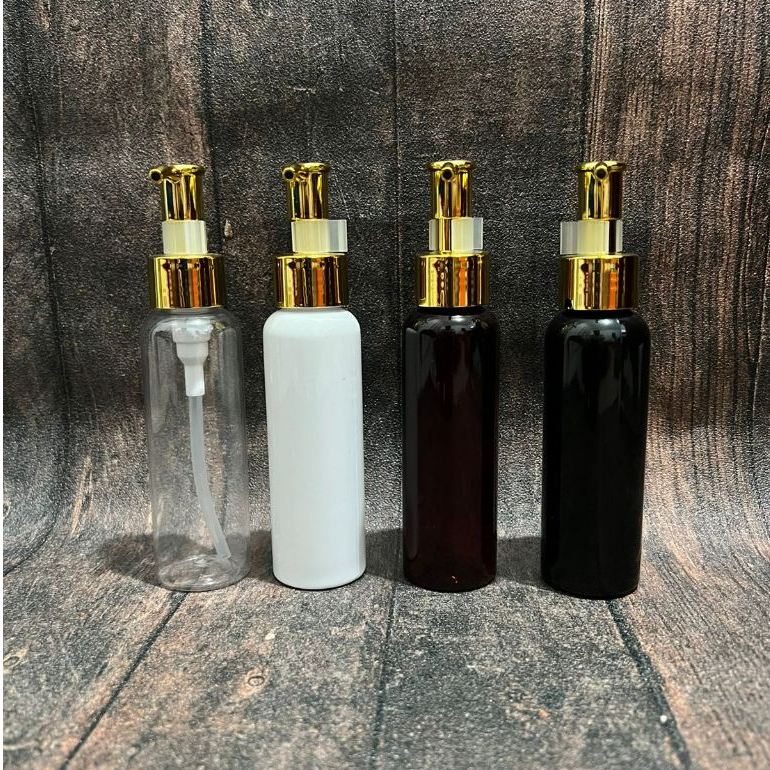 Jual Botol 100ml - 100 ml PUMP CLIP OIL GOLD ( ECER SATUAN ) | Shopee ...