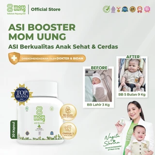 Mom Uung ASI Booster 30 Kapsul - 60 kapsul / Pelancar ASI Halal BPOM -Β FenugreekΒ FRE