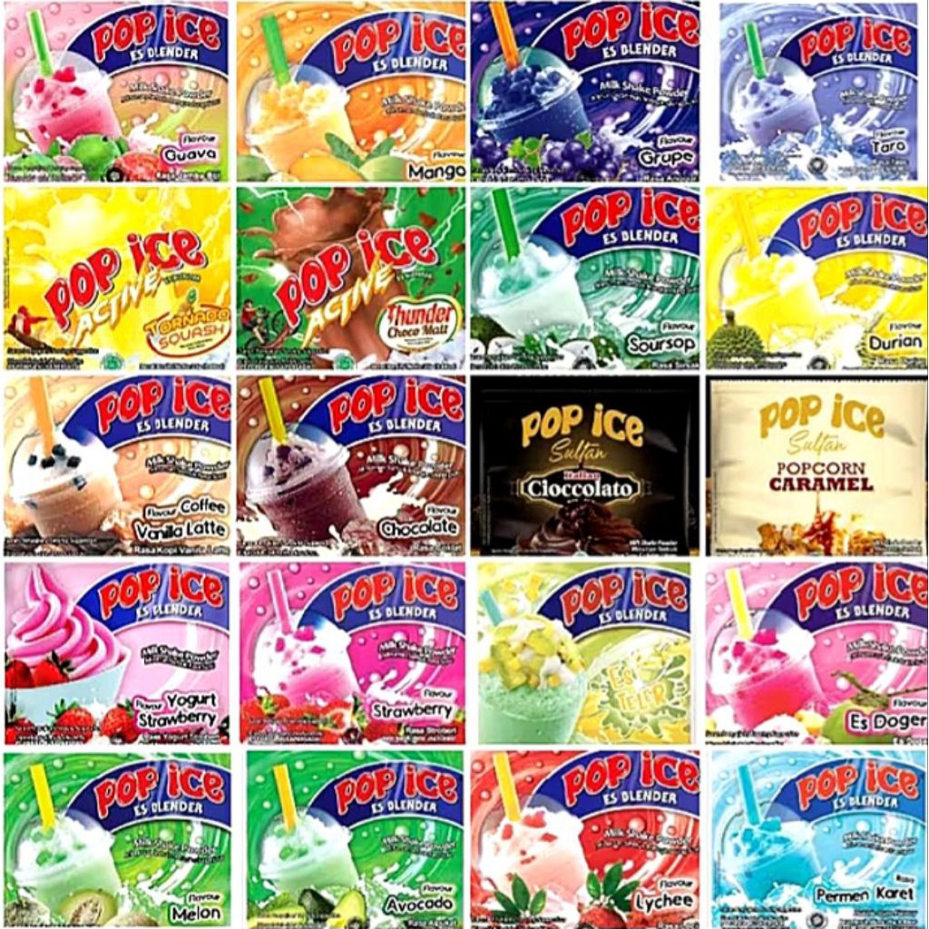 Jual Pop Ice Renceng All Varian Rasa 25 gram (1 Renceng isi 10 pcs ...