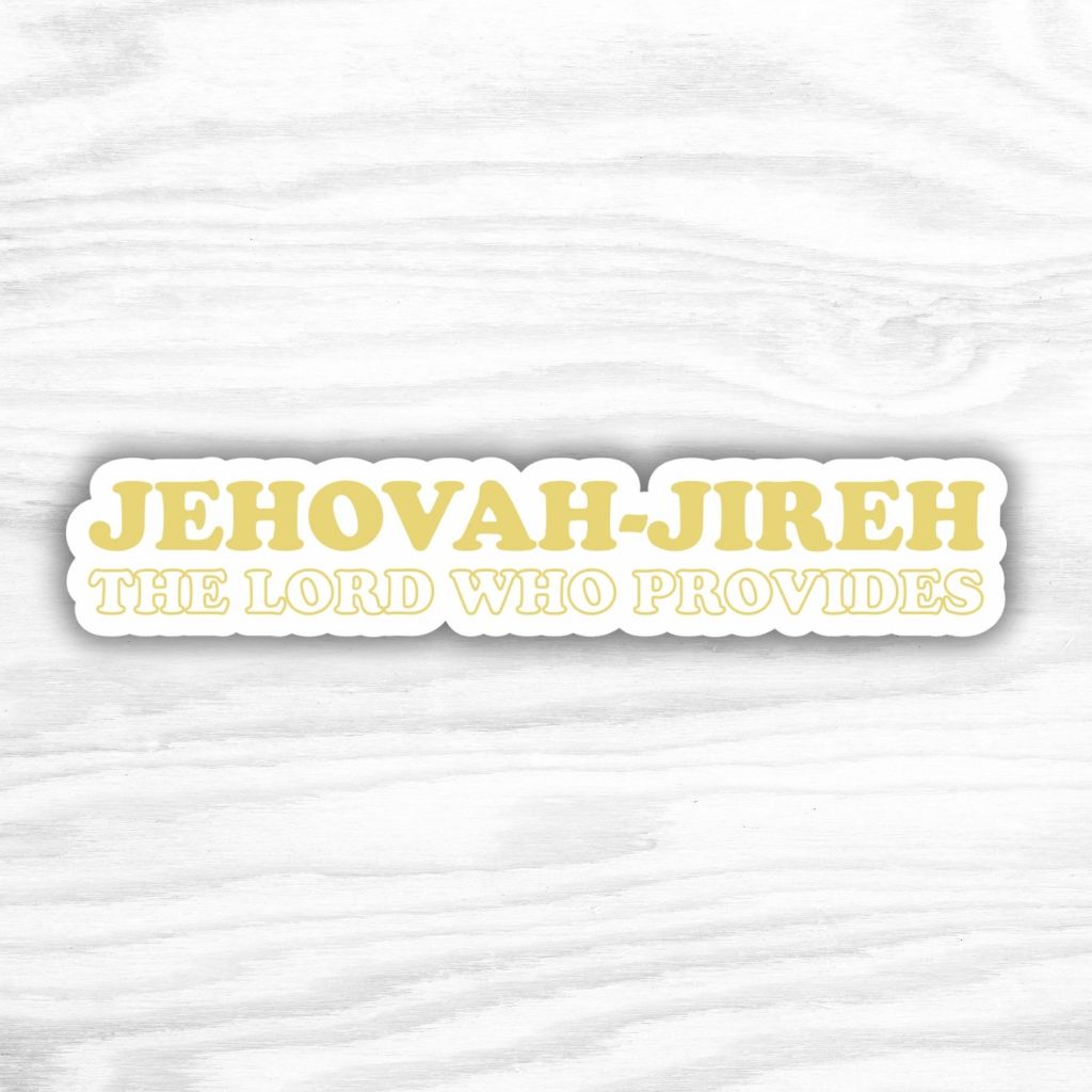 Jual Sticker Vinyl Jehovah Jireh | Stiker Rohani Kristen | Stiker ...