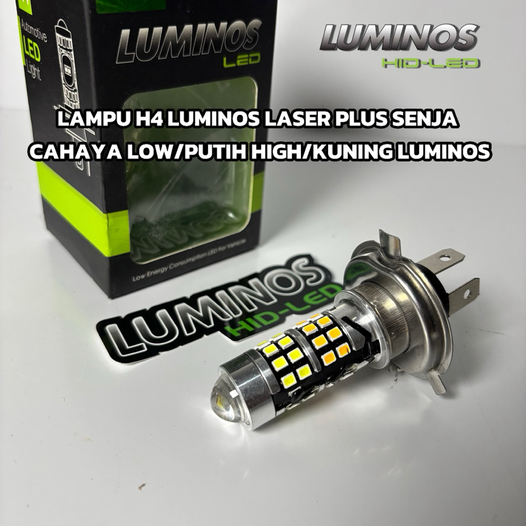 Jual Lampu Led Laser H4 Plus Senja Original Luminos LS3 Cahaya Dekat ...