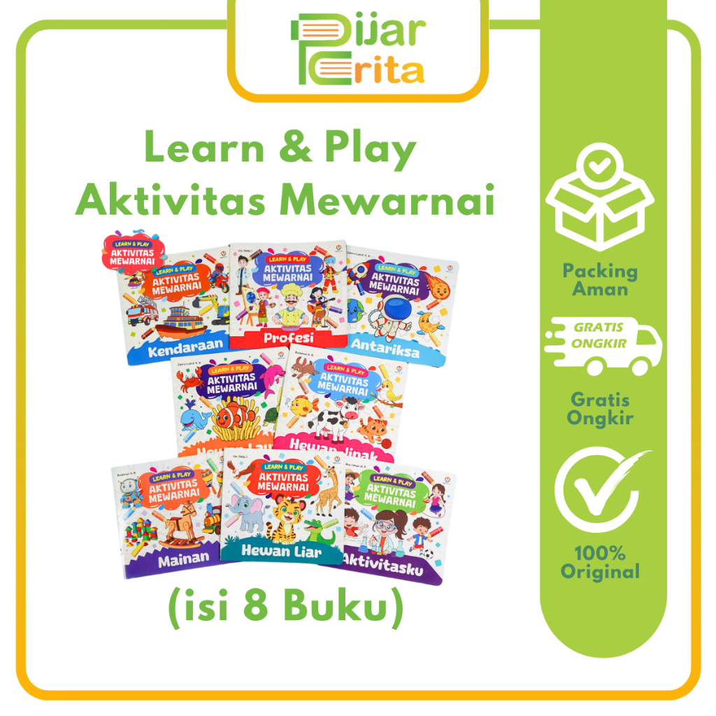 Jual Ziyadbooks Buku Gambar Learn And Play Aktivitas Mewarnai Anak ...