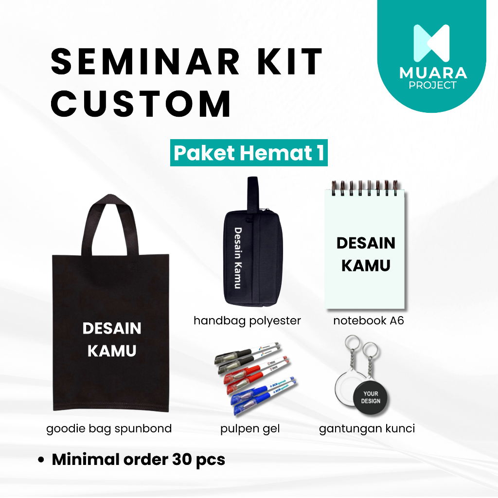 Jual Paket Seminar Kit Custom Paket Hemat - Goodie Bag, Handbag ...