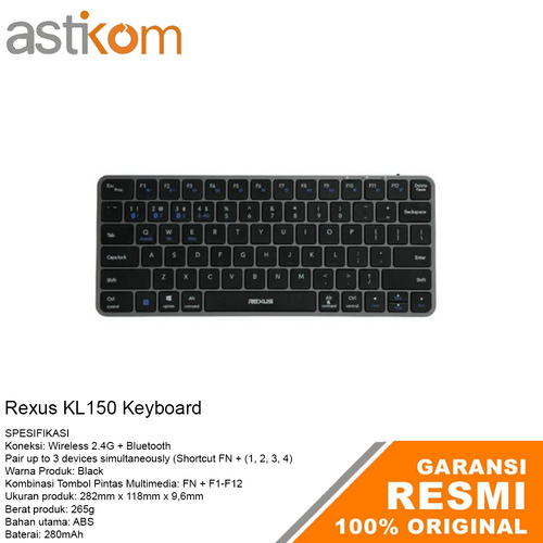 Jual Keyboard Mini Rexus KL150 Wireless | Shopee Indonesia