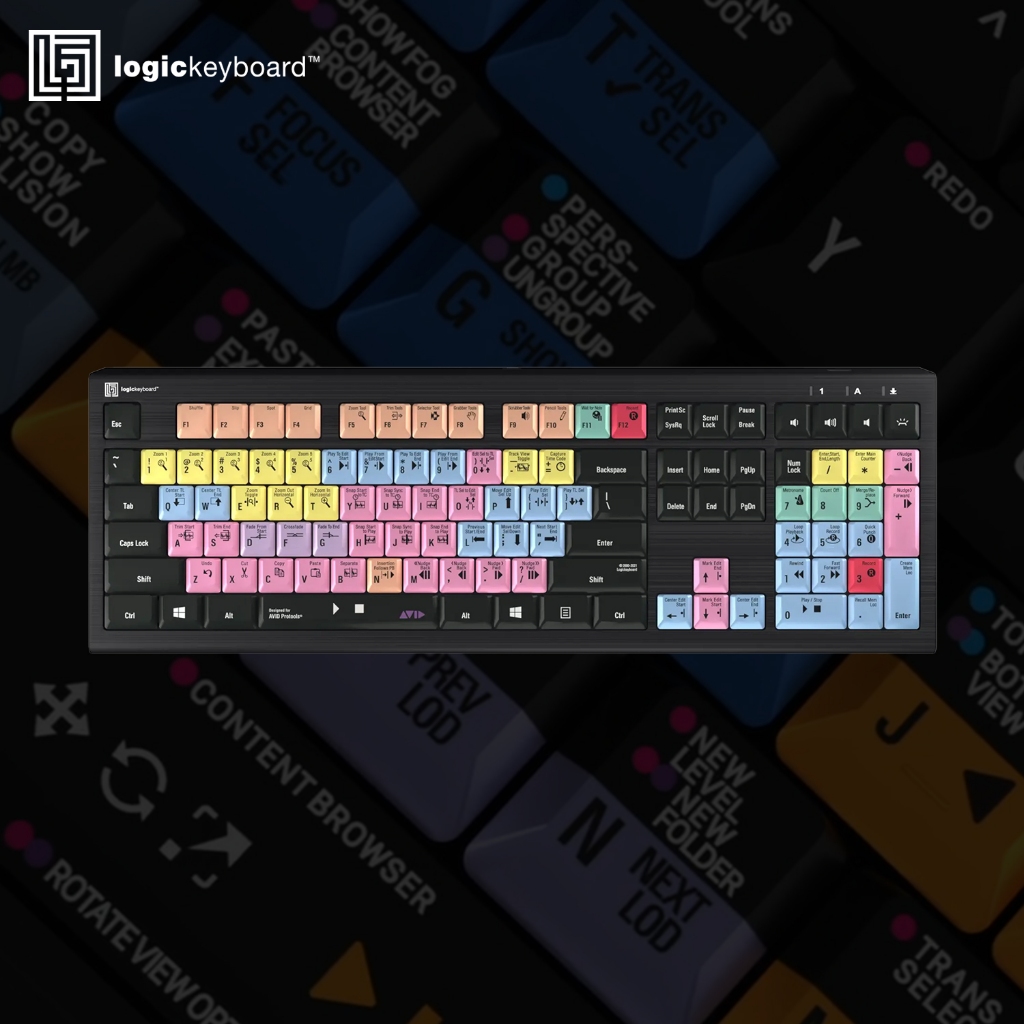 Jual Logickeyboard Avid Media Composer 'Classic' layout ASTRA2 Backlit ...