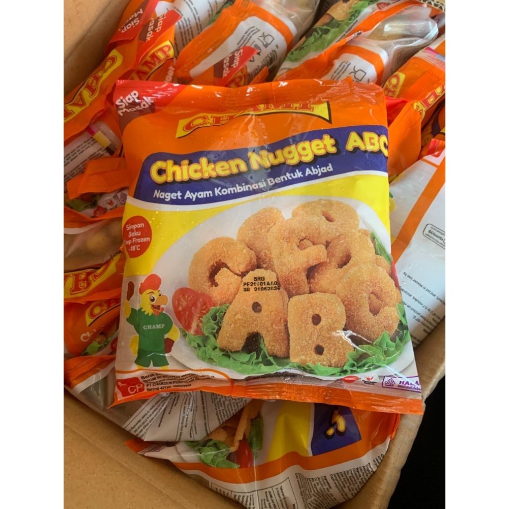 Jual CHAMP CHICKEN NUGGET ABC / NAGET AYAM KOMBINASI HURUF ABJAD 225GR ...