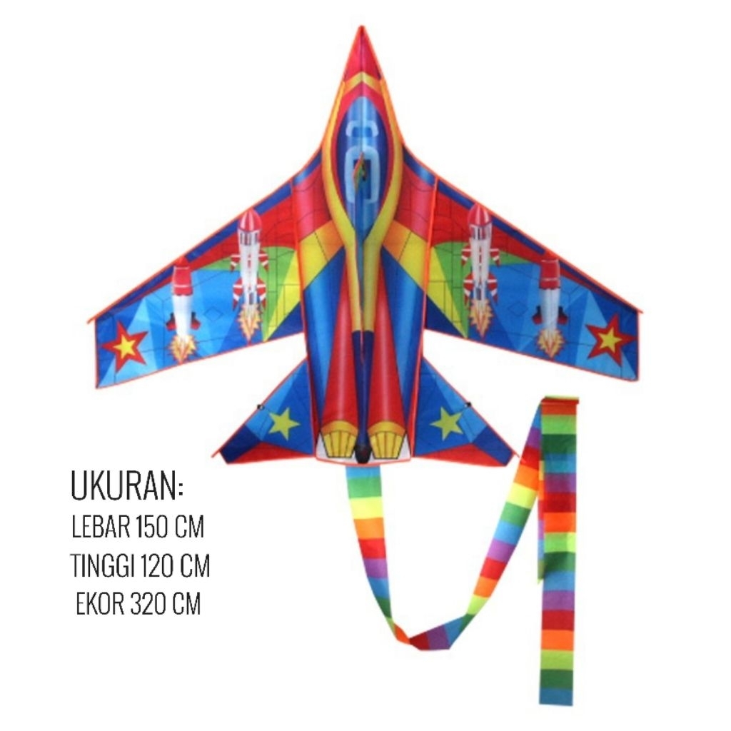 Jual Layangan Pesawat / Layang Layang Jet Sukhoi Jumbo | Shopee Indonesia