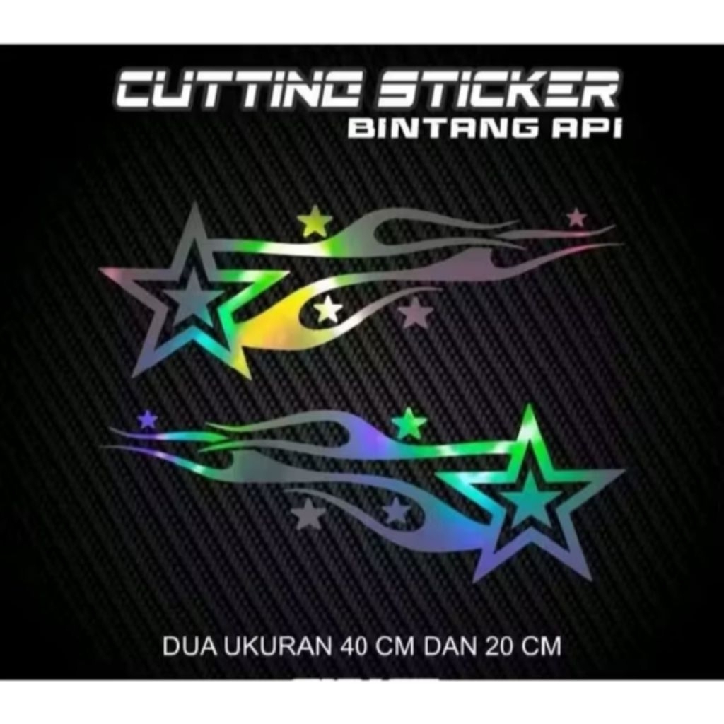 Jual stiker cutting bintang api | Shopee Indonesia