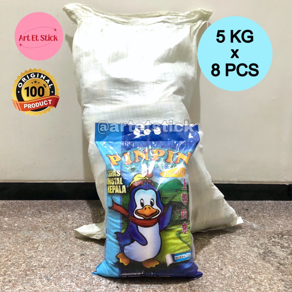 Jual Beras Pinpin 5 Kg x 8 Pack (1 Karung 40 Kg) | Shopee Indonesia