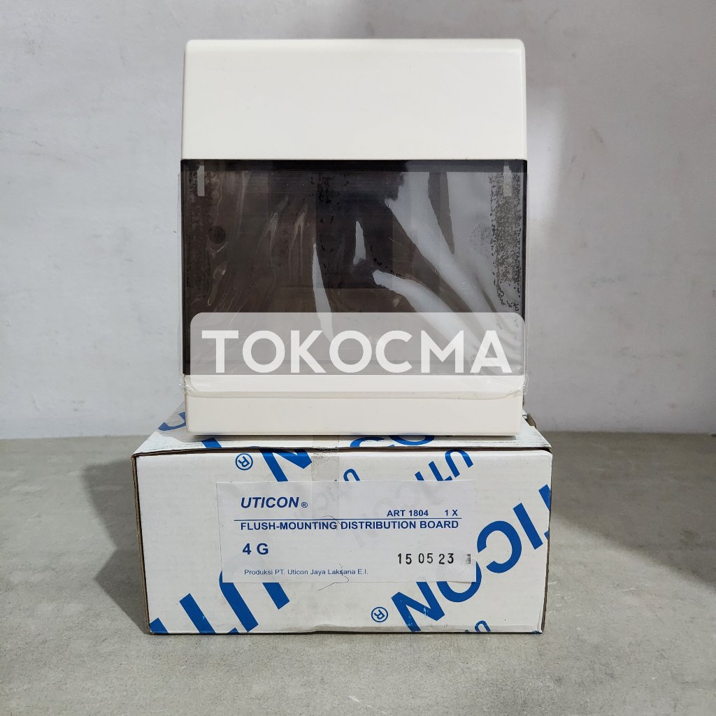 Jual UTICON Box MCB 4 Group + Penutup Inbow/Tanam MCB-1804 / MCB Panel ...