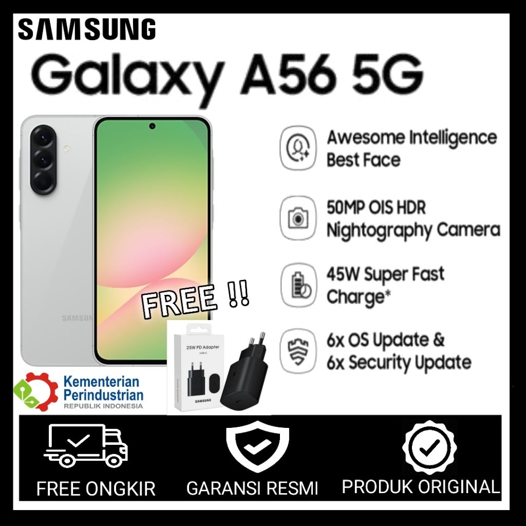 Samsung A56 5G dengan kamera yang sangat bagus