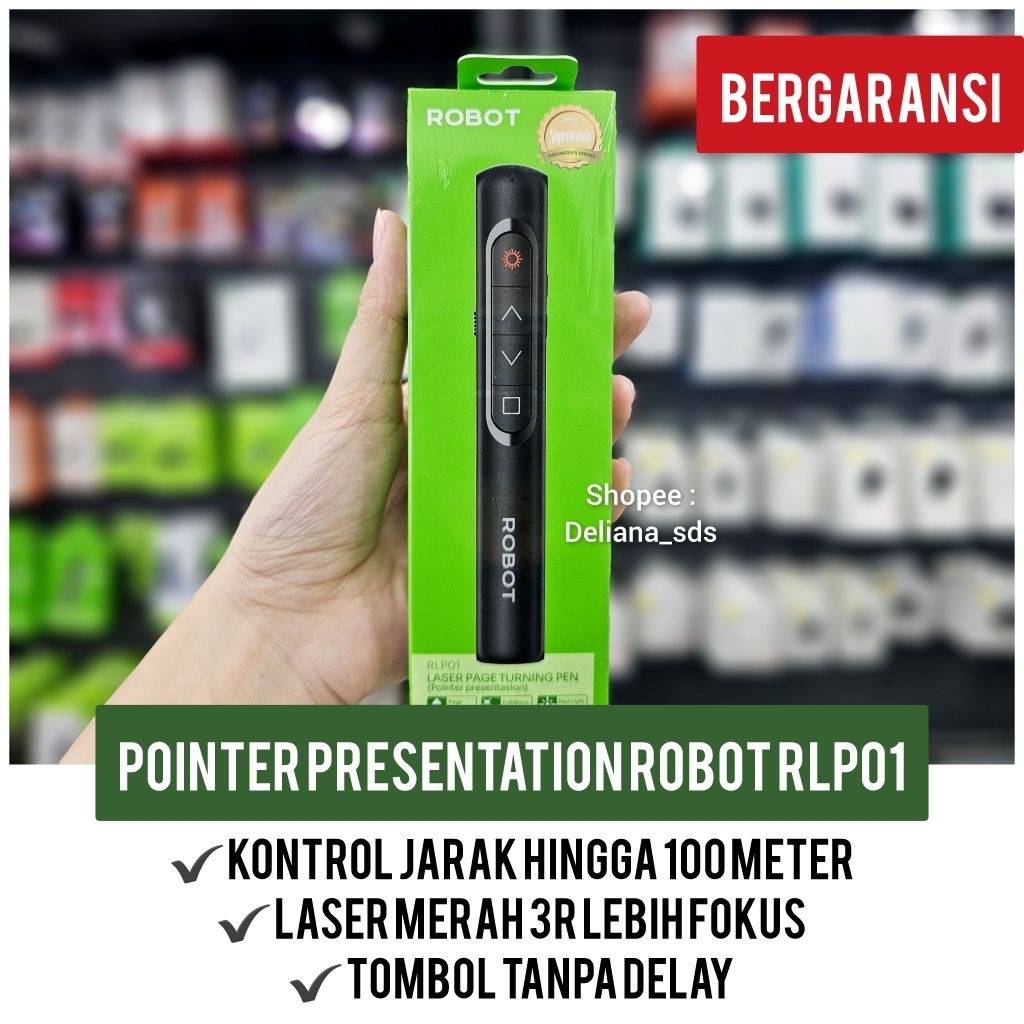 Jual Pointer Robot RLP01 Garansi Resmi 1 Tahun Pointer Presentasi Robot ...