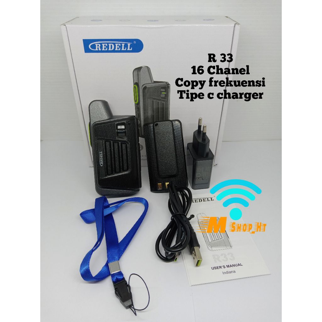 Jual HT Redel R 33 UHF bisa copy frekuensi HT lain tipe c charger ...