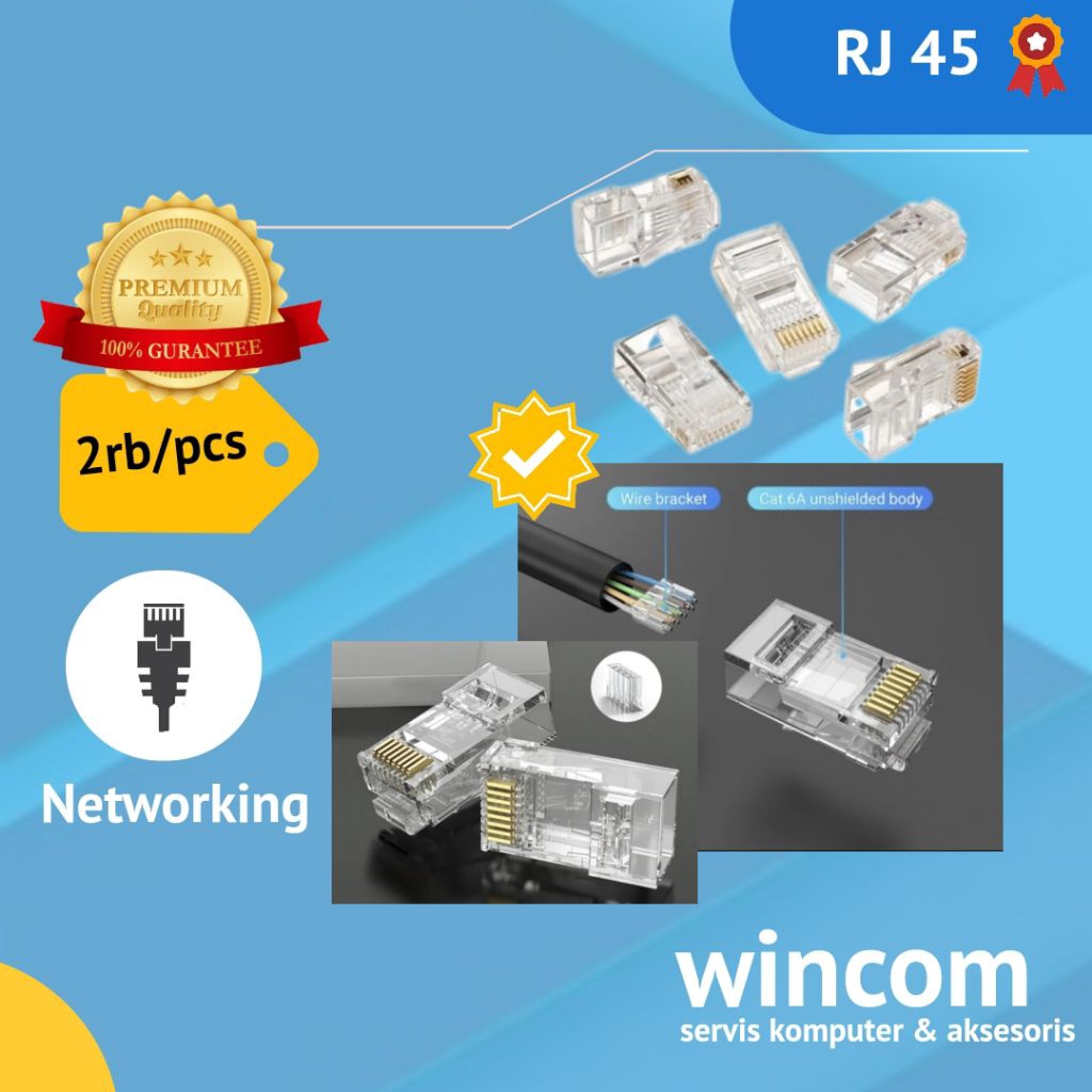 Jual rj45 konektor jaringan lan | Shopee Indonesia