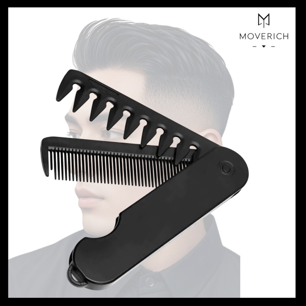 Jual MOVERICH Sisir Rambut Lipat 2 in 1 Traveling Portable Anti Ribet ...