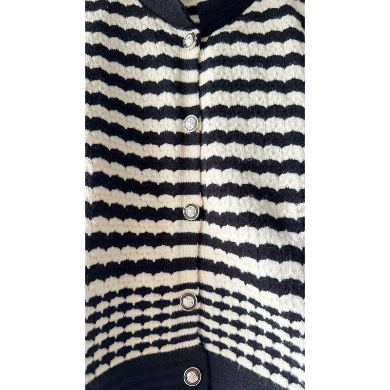 Jual [PRELOVED] Cardigan Rajut Hitam Putih mirip Uni*lo | Shopee Indonesia
