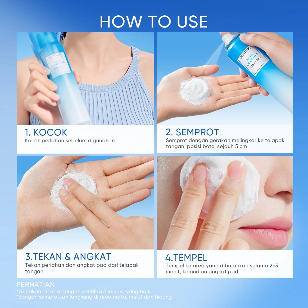 Jual SKINTI Cooling Spray Pad 160ml ORIGINAL Calms Acne Redness 3 ...