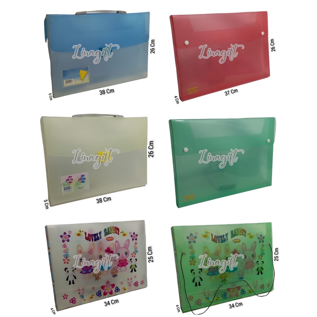 Jual CARRY FILE PLASTIC FOLDER - JINJING MAP TALI MOTIF JEPIT / KAIT ...