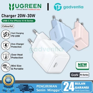 UGREEN Kepala Adaptor Charger 20W PD Fast Charging MFI Type C For iPhone 11 12 13 Series 10191 60450