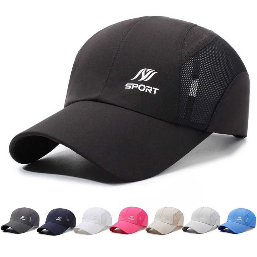 Jual Topi Running Hiking Hat Quick Dry Reflective Mesh Sports Baseball ...