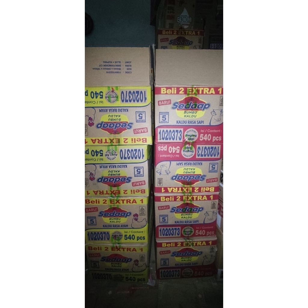 Jual Sedap Bumbu Kaldu Rasa Sapi 1 Dus isi 540 Pcs | Shopee Indonesia