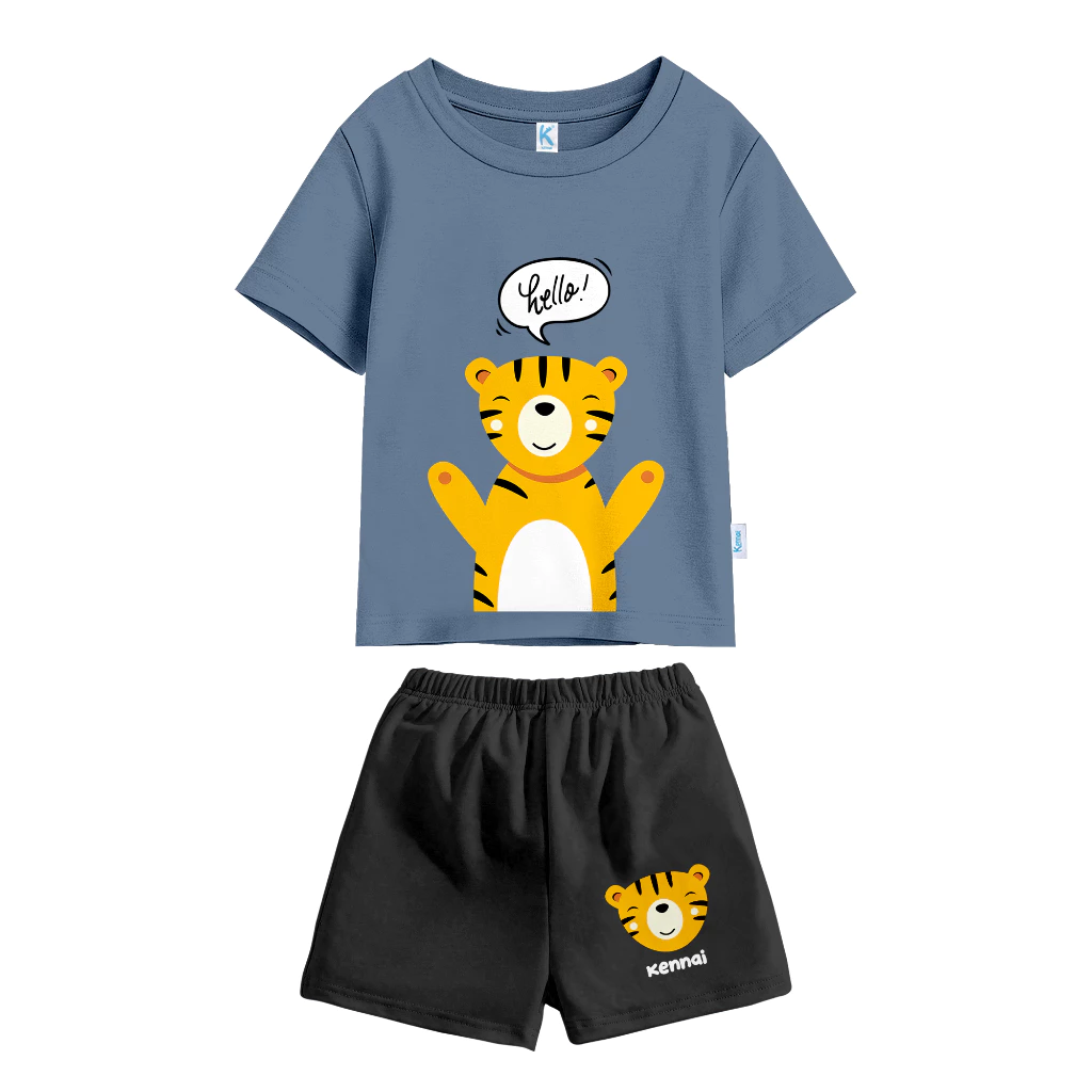 Set Kaos Anak Unisex Kennai