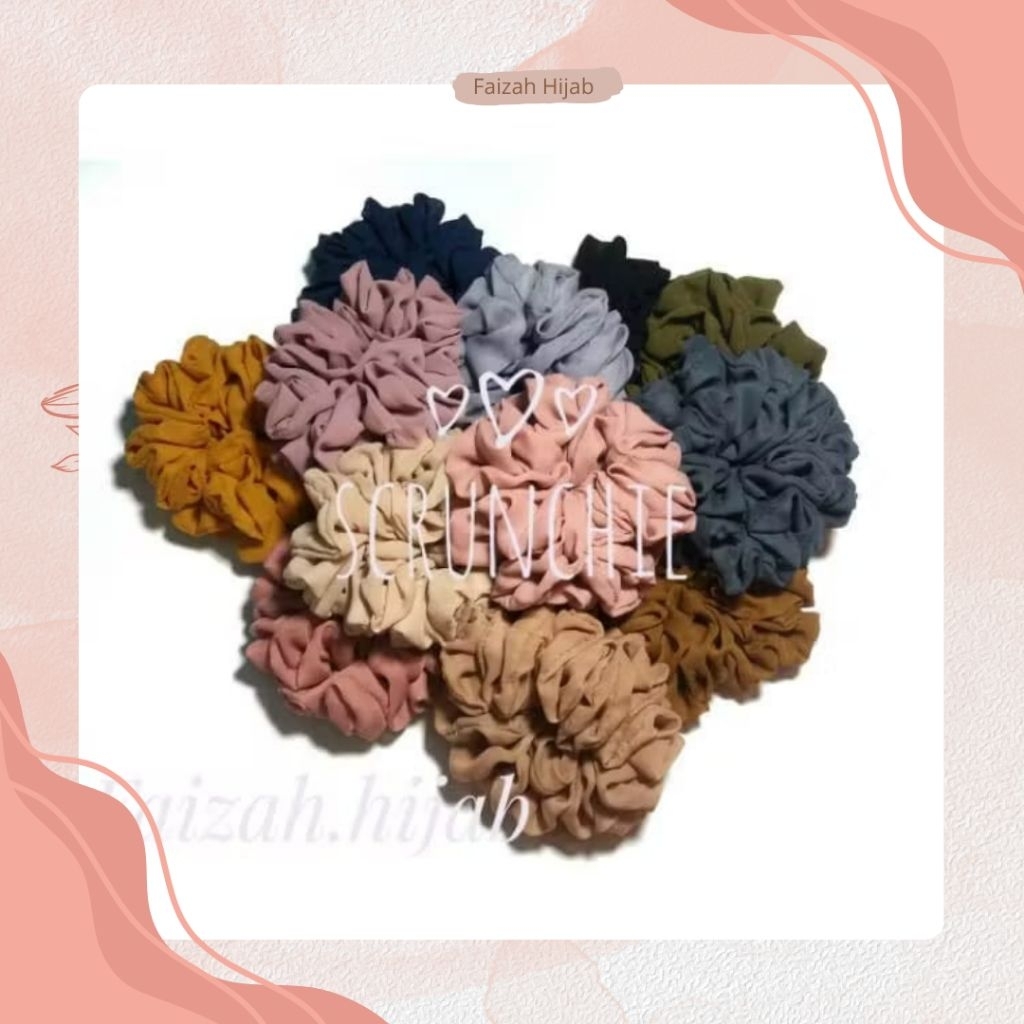 Jual Scrunchie cemol ikat rambut | Shopee Indonesia