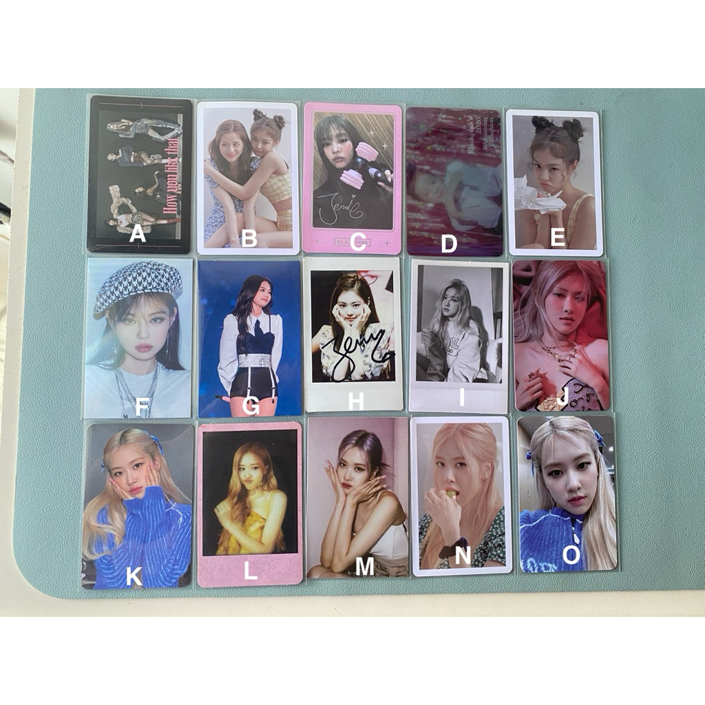 Jual [READY] WTS PHOTOCARD BLACKPINK OFFICIAL RARE JENNIE JISOO ROSE ...