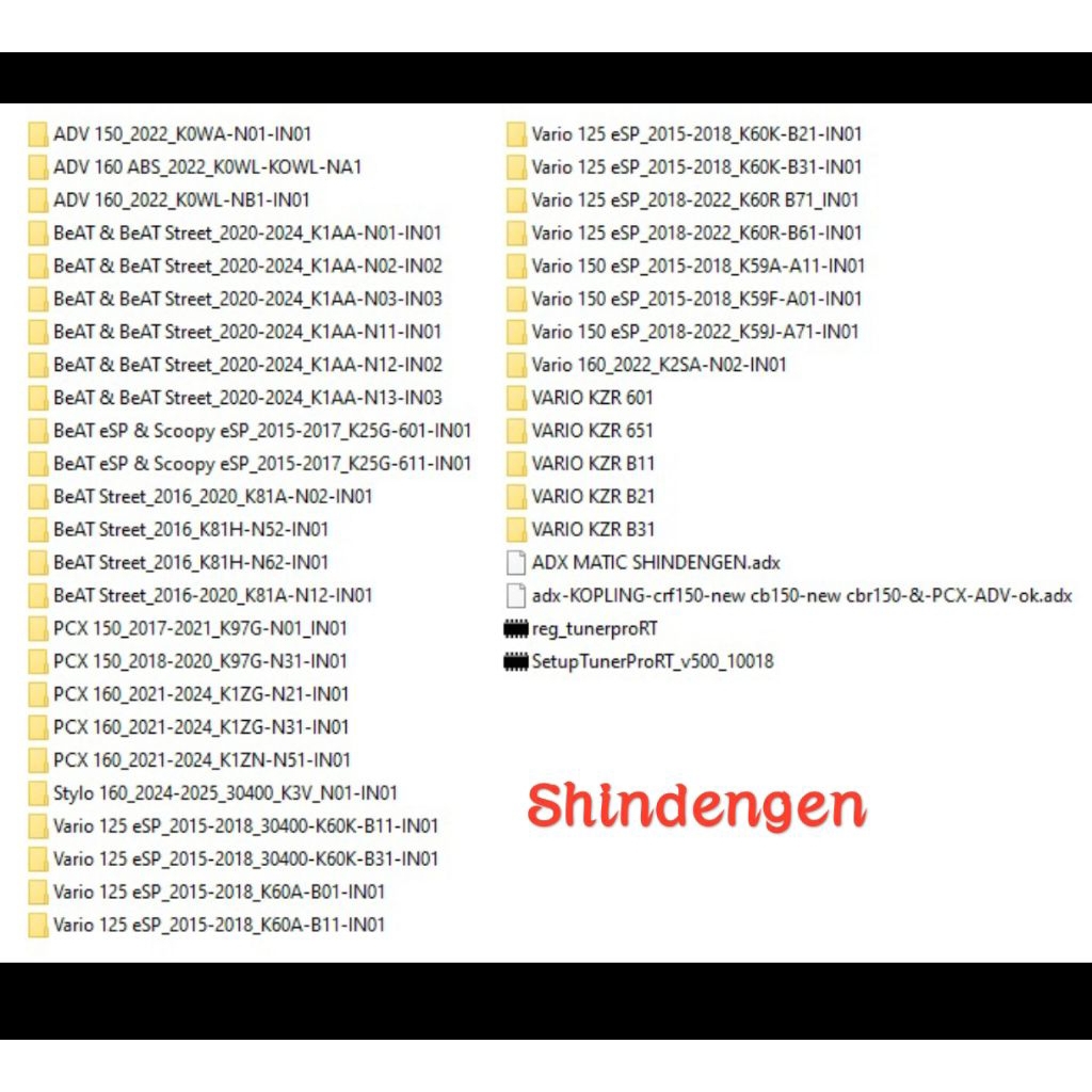 Jual paket file remap ecu bin xdf adx honda shindengen keihin kzr beat ...