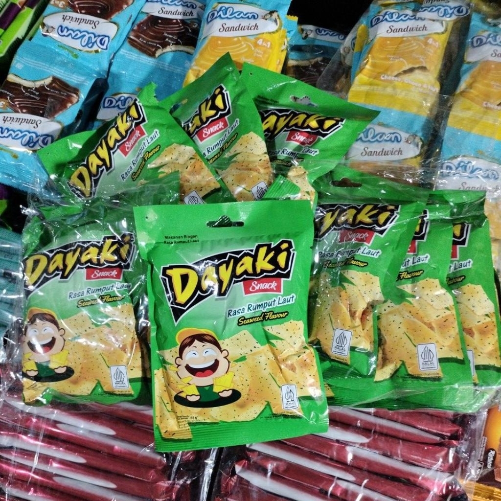 Jual Dayaki Snack Rasa Rumput Laut harga 10 pcs | Shopee Indonesia