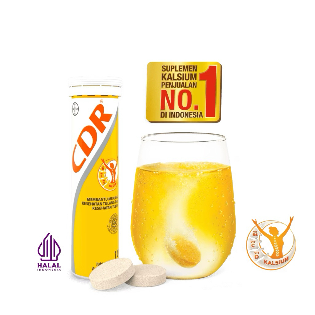 Jual CDR Effervescent 10 Tablet | Suplemen Vitamin Mineral Harian Untuk ...