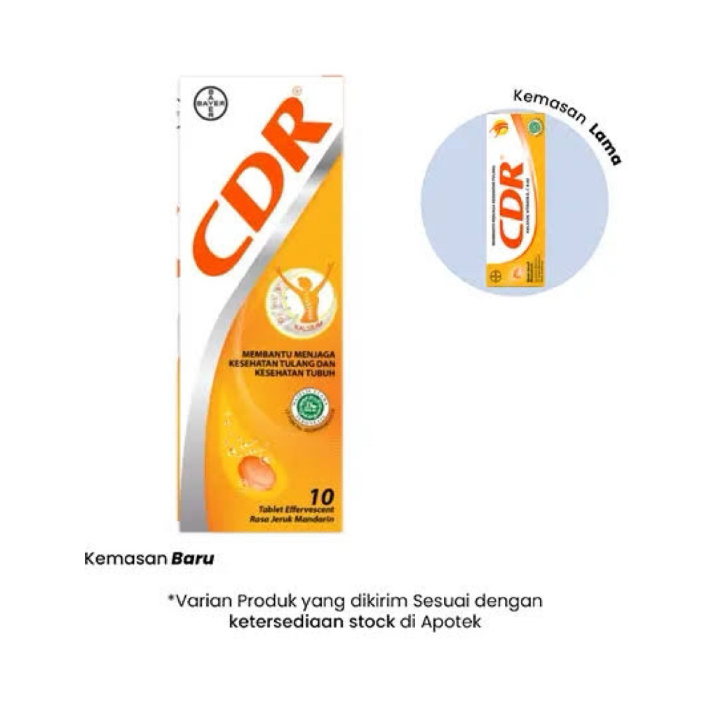Jual CDR Effervescent 10 Tablet | Suplemen Vitamin Mineral Harian Untuk ...