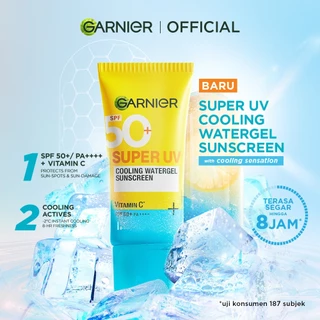 GARNIER Super UV Cooling Watergel Sunscreen SPF 50+ PA++++ 30ml - Sunscreen dengan sensasi dingin hingga 8 jam!