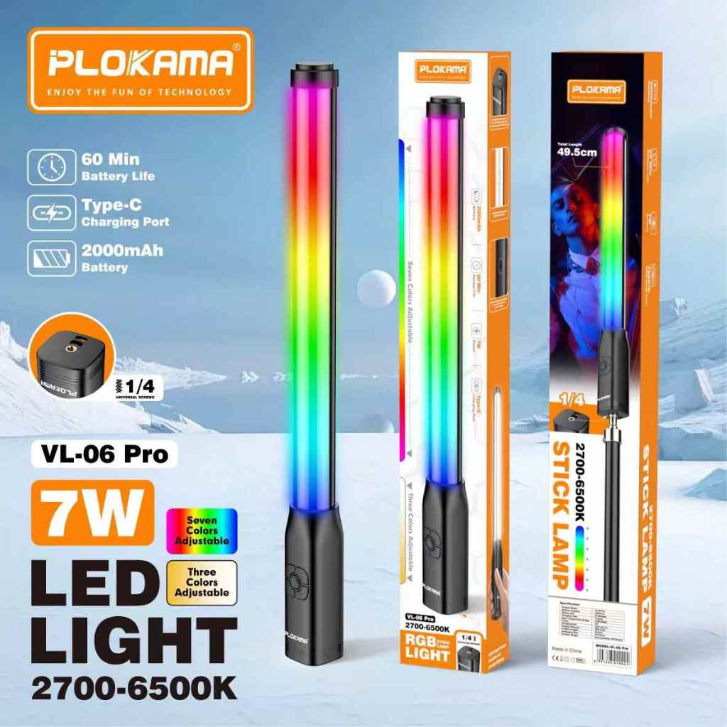 Jual Plokama VL06 Pro Stick Light Portable Handheld Stick Light LED ...