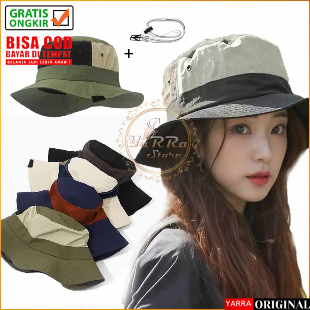Jual Topi Rimba Pria Wanita Bucket Anti Panas Matahari Outdoor Fashion ...