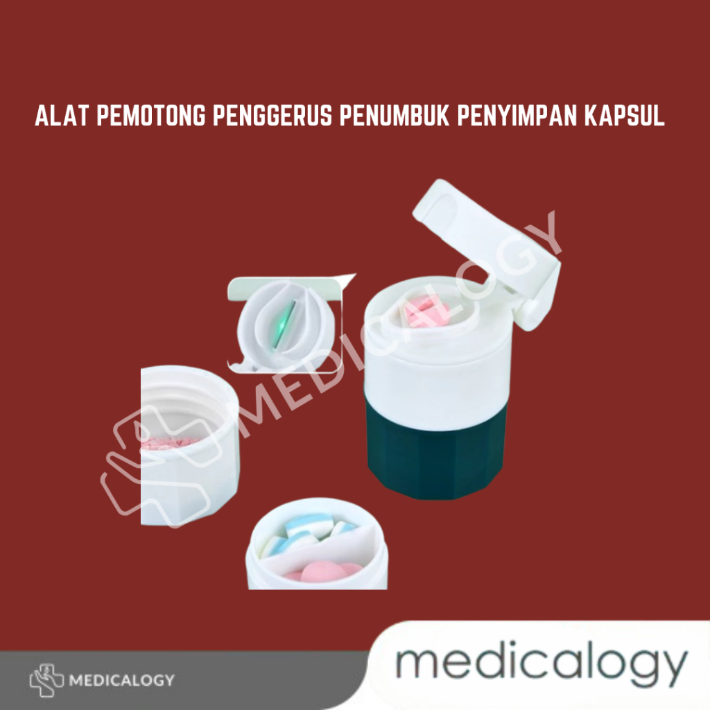 Jual Alat Pemotong Penggerus Penumbuk Penyimpan Kapsul Praktis | Shopee ...